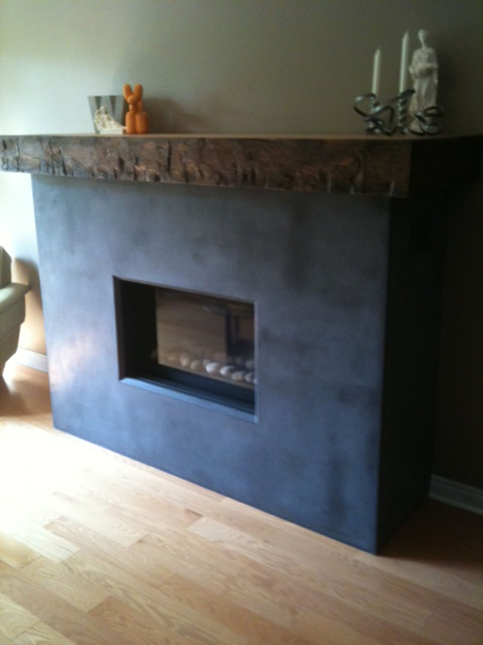 Mag's Concrete Works, concrete fireplace